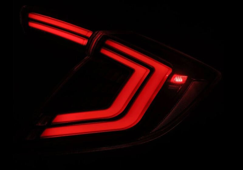 AlphaRex 16-21 Honda Civic Hatchback / Type-R FK8 Nova-Series LED Tail Lights (Pair) - Black - 676020 User 5