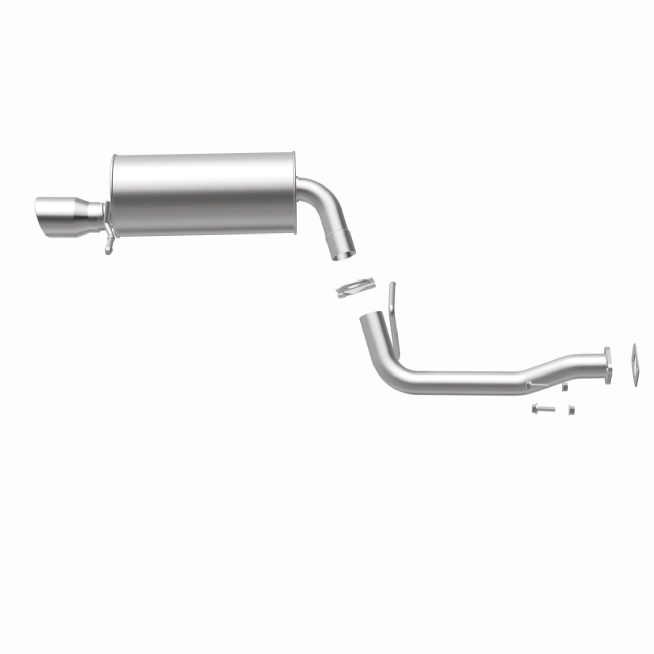 BRE Exhaust 02-08 9-2X Forester Impreza 2.0L 2.5L Muffler Kit - 108-0084 360 Degree Image Set
