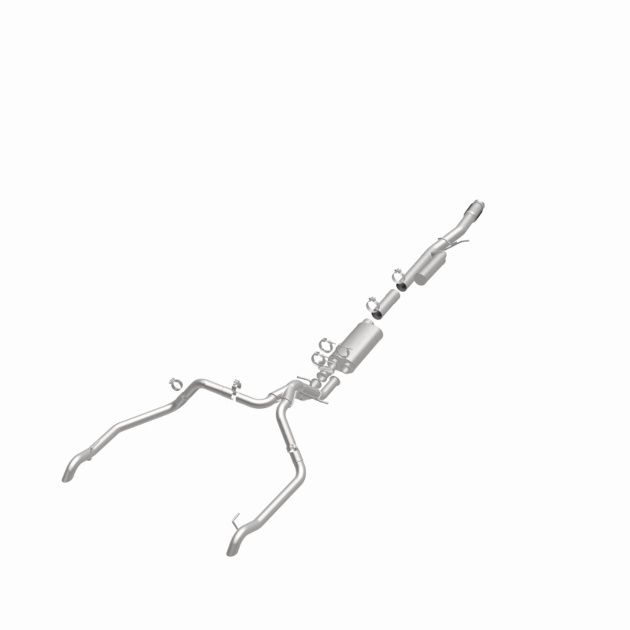 MagnaFlow 24-25 Chevrolet/GMC Silverado/Sierra 1500 ZR2/AT4X Overland Series Cat-Back Exhaust System - 19703 360 Degree Image Set