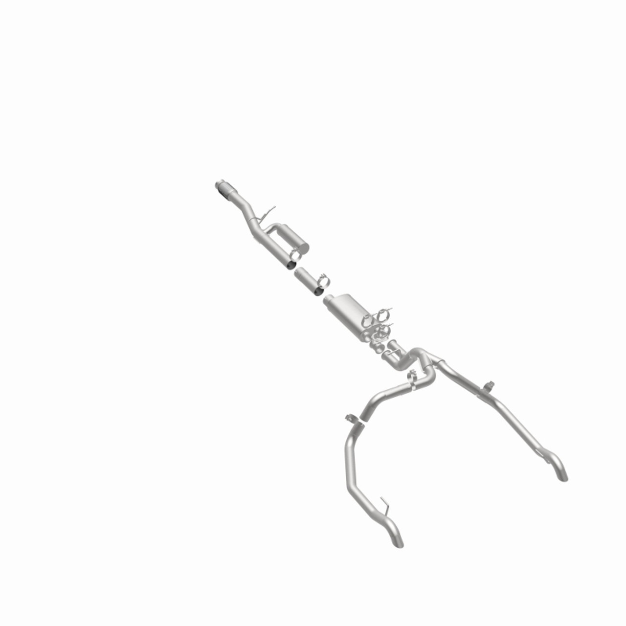 MagnaFlow 24-25 Chevrolet/GMC Silverado/Sierra 1500 ZR2/AT4X Overland Series Cat-Back Exhaust System - 19703 360 Degree Image Set