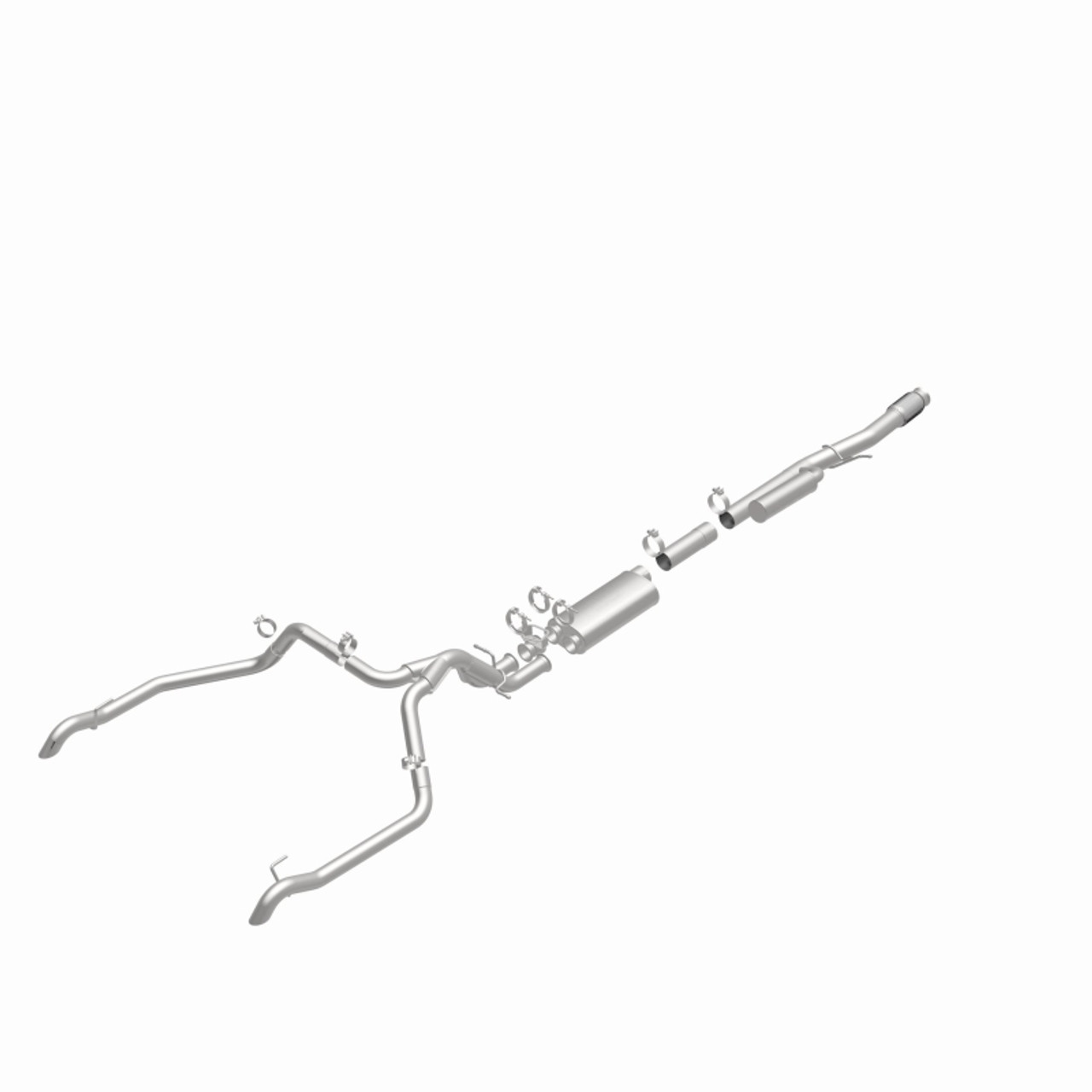 MagnaFlow 24-25 Chevrolet/GMC Silverado/Sierra 1500 ZR2/AT4X Overland Series Cat-Back Exhaust System - 19703 360 Degree Image Set