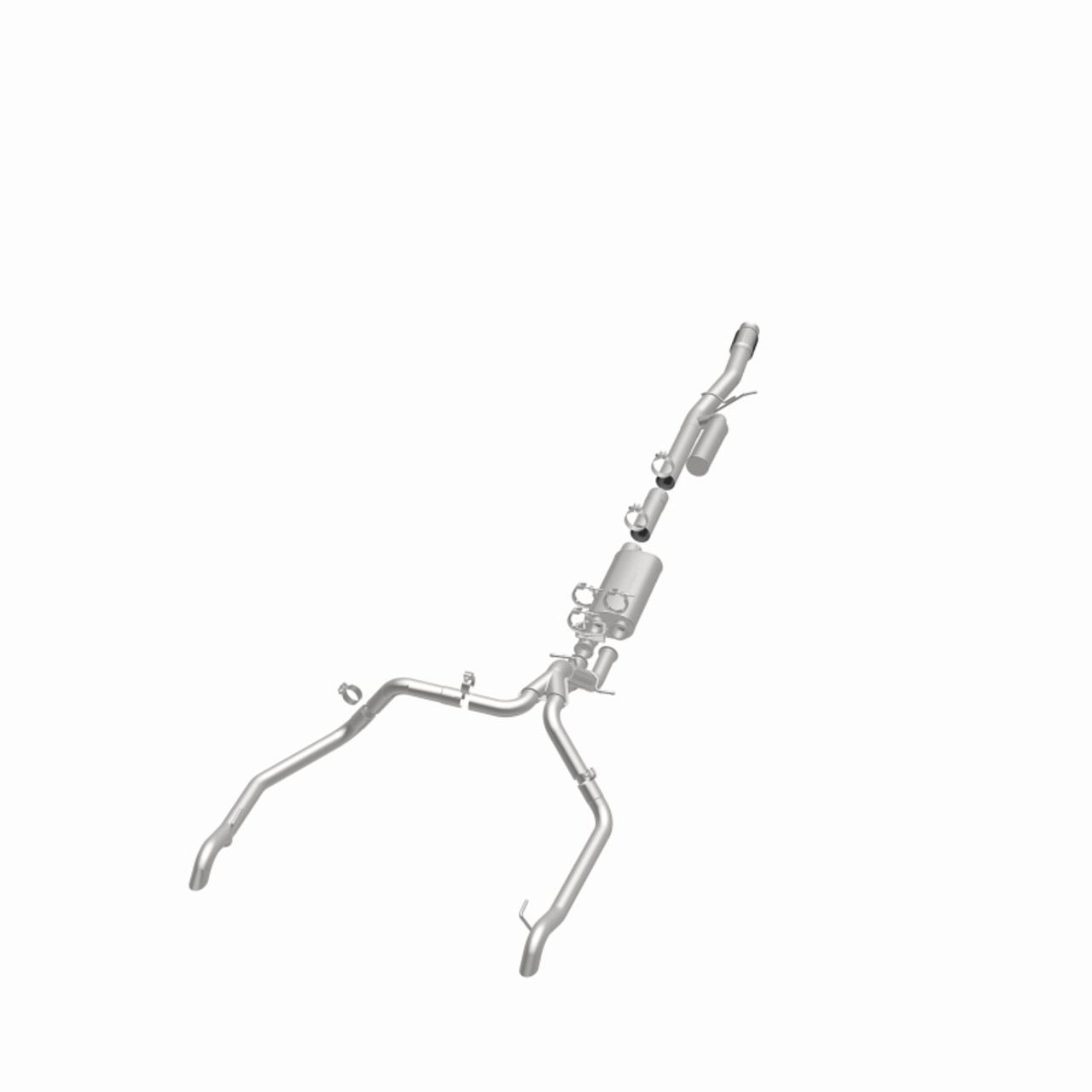 MagnaFlow 24-25 Chevrolet/GMC Silverado/Sierra 1500 ZR2/AT4X Overland Series Cat-Back Exhaust System - 19703 360 Degree Image Set