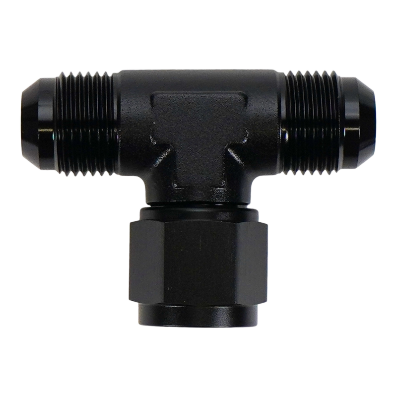 DeatschWerks 10AN Male Flare to Female Flare Swivel Tee on 90 - 6-02-0776-B Photo - Primary