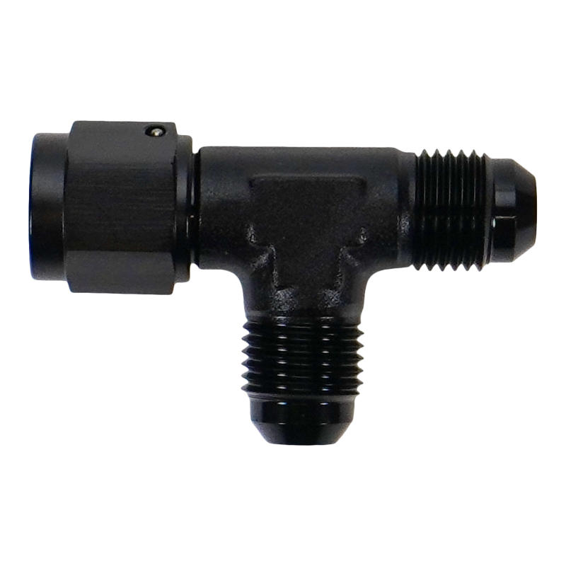 DeatschWerks 6AN Male Flare to Female Flare Swivel Tee on Straight - 6-02-0780-B Photo - Primary