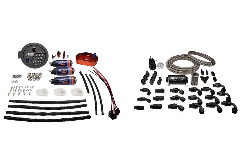 DeatschWerks A90 Supra/G8X BMW M3/M4 X3 Module w/ Triple DW420 Pumps and PTFE Return Plumbing Kit - 9-423-627-7080 Photo - Primary