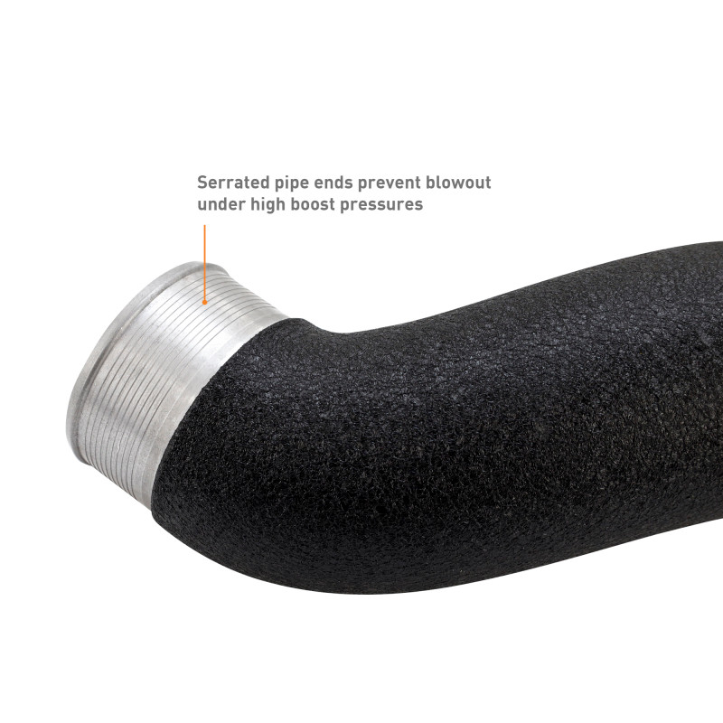 Mishimoto 2024+ Ford Mustang EcoBoost Charge Pipes -  Wrinkle Black - MMICP-MUS4-24WBK User 1