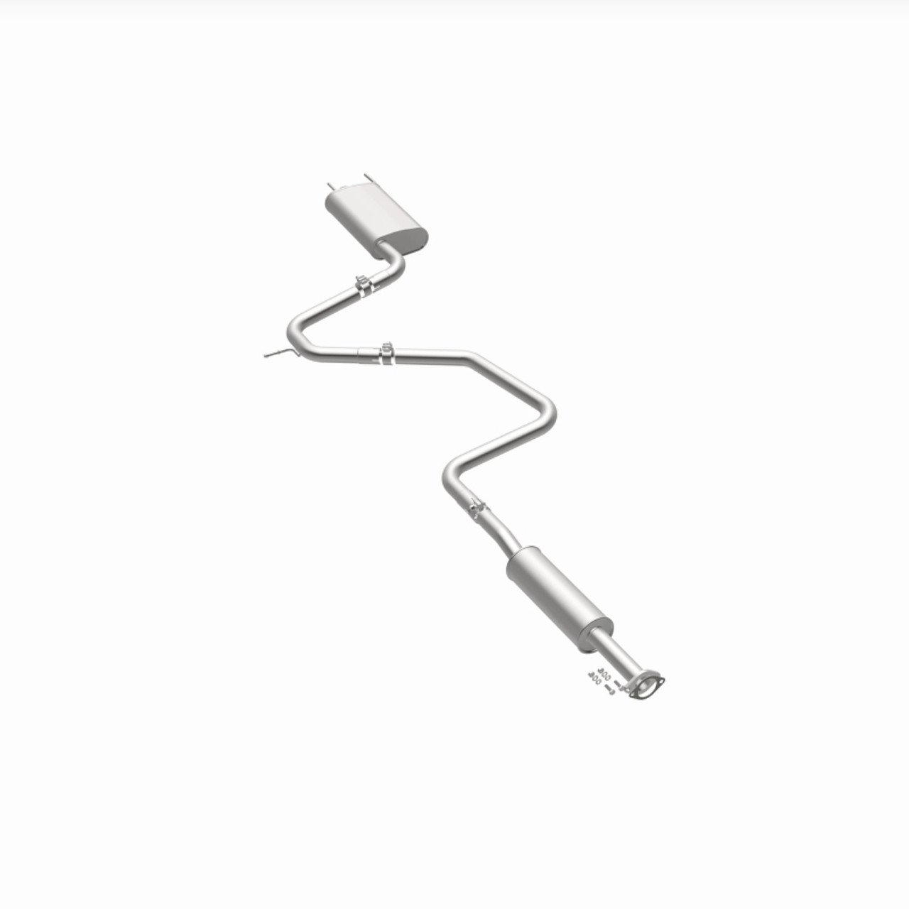 BRExhaust 16-24 Chevrolet Malibu 1.5L Direct-Fit Replacement Exhaust System - 106-0948 360 Degree Image Set