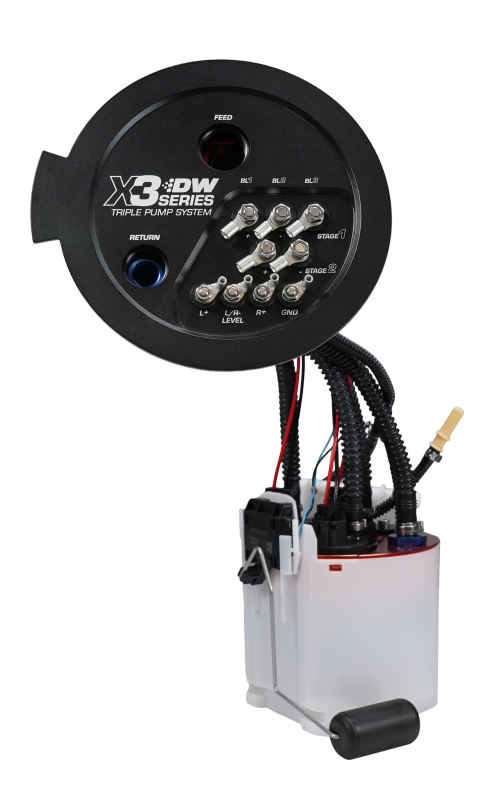DeatschWerks 20-24 A90/91 Toyota Supra/G8X BMW M3/M4 Fuel Pump Module w/Triple DW420s - 9-423-7080 Photo - Primary