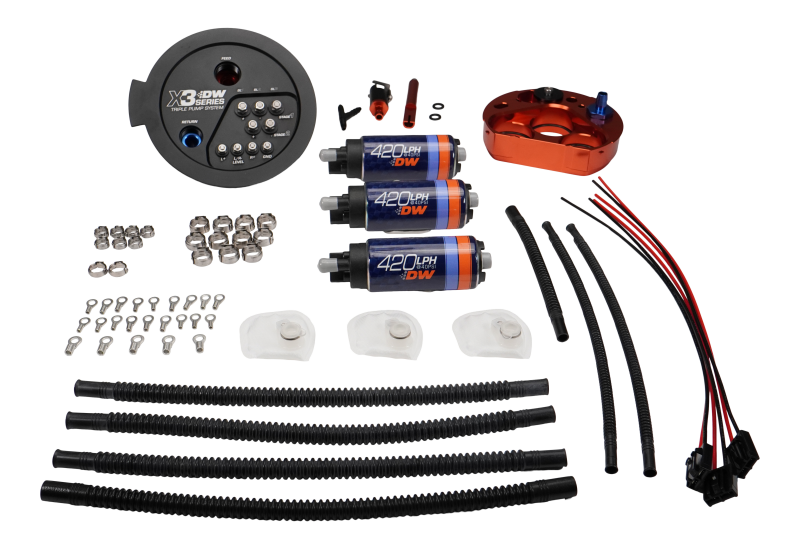 DeatschWerks 20-24 A90/91 Toyota Supra/G8X BMW M3/M4 Fuel Pump Module w/Triple DW420s - 9-423-7080 Photo - lifestyle view