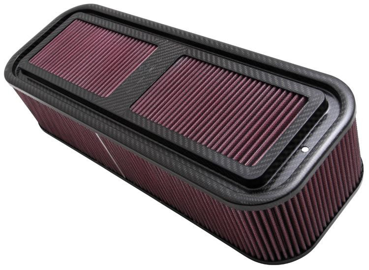 K&N Carbon Fiber Air Box Medium 4in h Air Box Only No Base - 100-8578 Photo - Primary