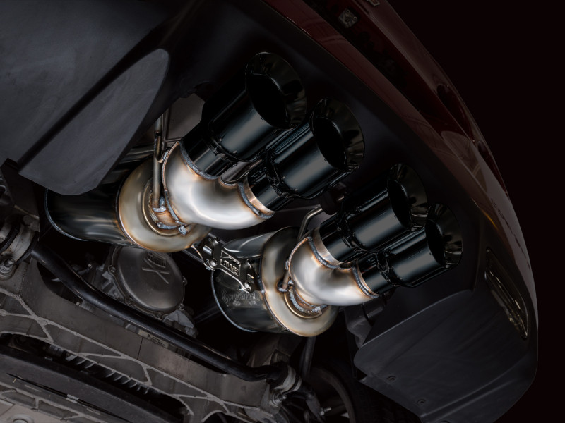 AWE Tuning 05-07 C6 Chevrolet Corvette 6.0L Touring Edition Axle-Back Exhaust w/ Diamond Black Tips - 3015-43660 Photo - Mounted