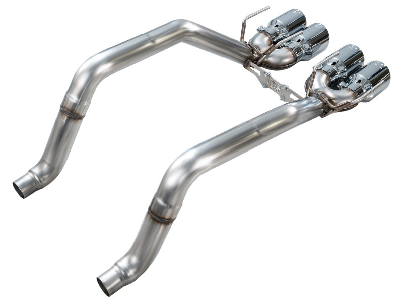 AWE Tuning 05-07 C6 Chevrolet Corvette 6.0L Track Edition Axle-Back Exhaust w/ Chrome Silver Tips - 3020-42660 Photo - out of package