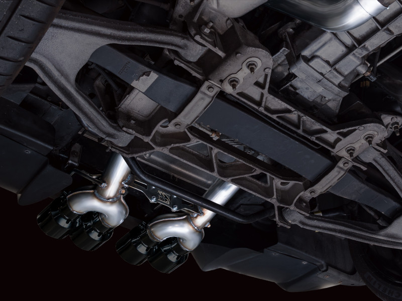 AWE Tuning C6 Chevrolet Corvette Z06/ZR1 Track Edition Axle-Back Exhaust w/ Diamond Black Tips - 3020-43606 Photo - Mounted