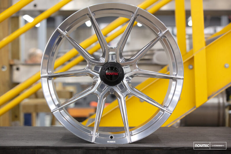 Vossen x Novitec NF10 20x9.5 ET:28 Brushed - Gloss Clear Ferrari SF90 Front Wheel - F-AFP-45-F02-C04 Photo - Primary