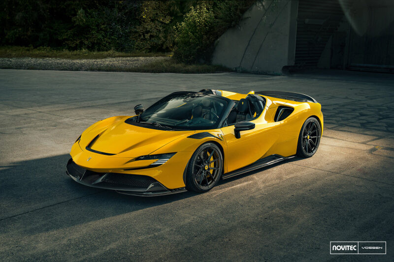 Vossen x Novitec NF10 21x9.5 ET:28 Gloss Black Ferrari SF90 Front Wheel - F-AFP-47-F01-C25 Photo - Primary