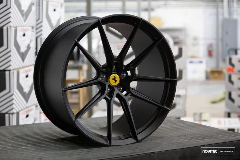 Vossen x Novitec NF9 22x9.5 ET:34 Satin Black Ferrari Purosangue Front Wheel - F-AFP-911-F01-C26 Photo - Primary
