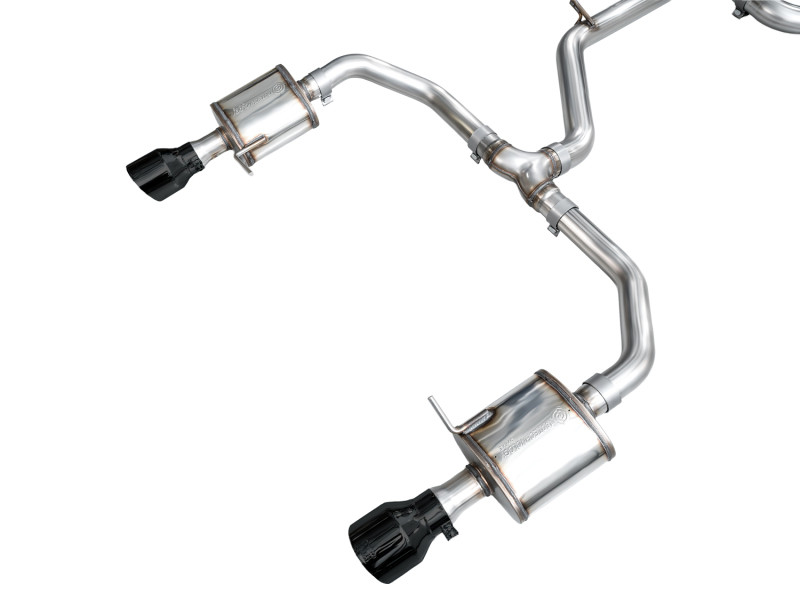 AWE Tuning 22-25 Volkswagen Jetta GLI Touring Edition Exhaust - Diamond Black Tips - 3015-33275 Photo - out of package