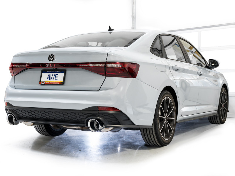 AWE Tuning 22-25 Volkswagen Jetta GLI Track Edition Exhaust - Chrome Silver Tips - 3020-32275 Photo - Mounted