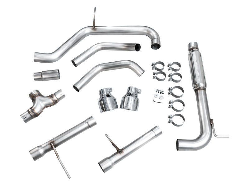 AWE Tuning 22-25 Volkswagen Jetta GLI Track Edition Exhaust - Chrome Silver Tips - 3020-32275 Photo - out of package
