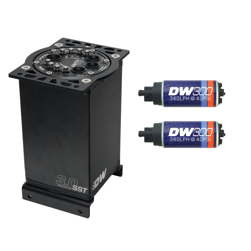 DeatschWerks 3.0L Staged Surge Tank w/ DW300 Fuel Pumps - 6-301-30ST Photo - Primary