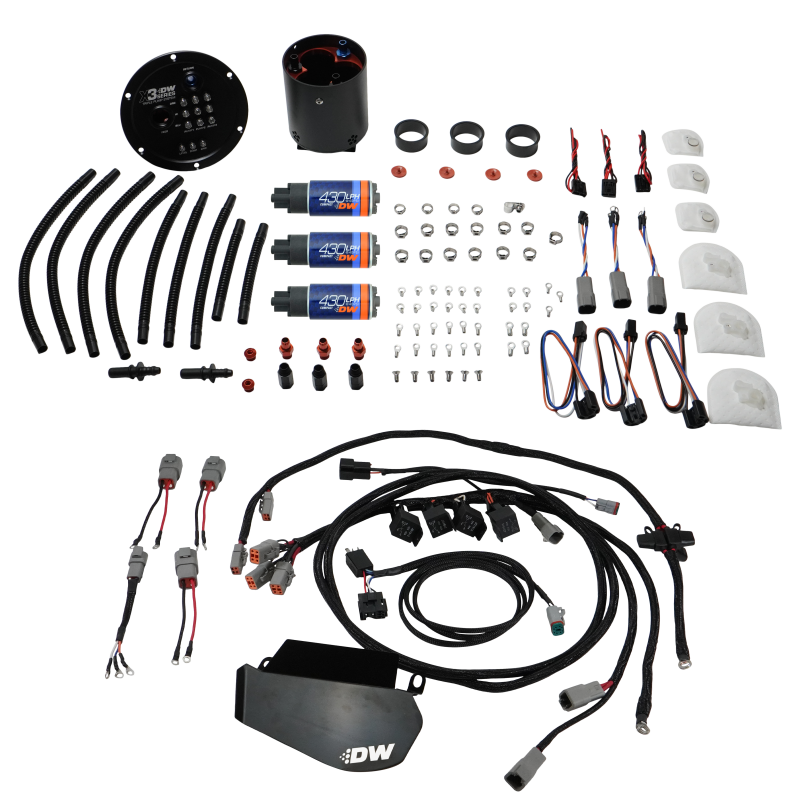 DeatschWerks 09-24 Nissan GT-R R35 X3 Triple Pump Module w/ DW430C Pumps and Plug and Play Harness - 9-437-7021-PNP Photo - Primary