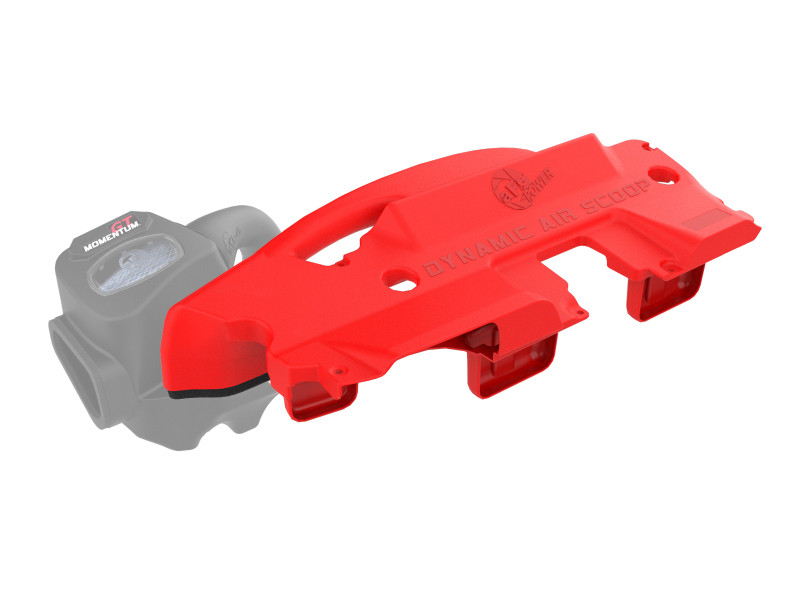 aFe POWER Red Edition Dynamic Air Scoop XL for Intake Kits 50-70119D and 50-70119R - 50-70119AR Photo - Primary