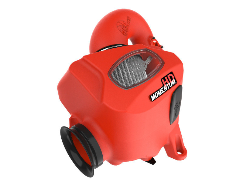 aFe 15-25 Toyota Hilux L4-2.4/2.8L (td) Momentum HD Cold Air Intake System Red w/ Pro DRY S Filter - 50-70063DR Photo - Unmounted