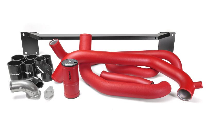 PERRIN 08-14 Subaru WRX Front Mount Intercooler Boost Tube Kit - Red - PSP-ITR-436-3RD User 1