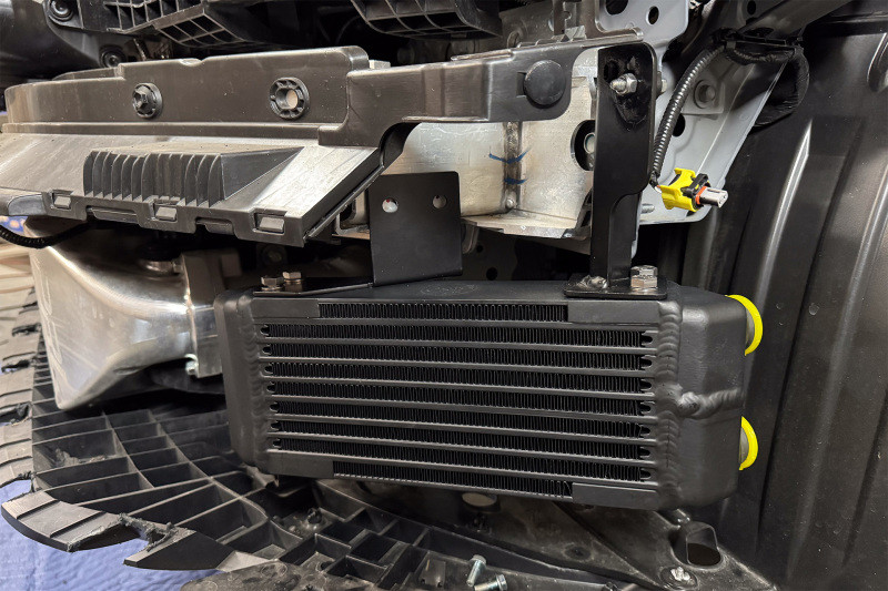 CSF 2023+ Honda Civic Type R FL5 High-Performance Dual Engine Oil Cooler Kit - 8343 Photo - Mounted