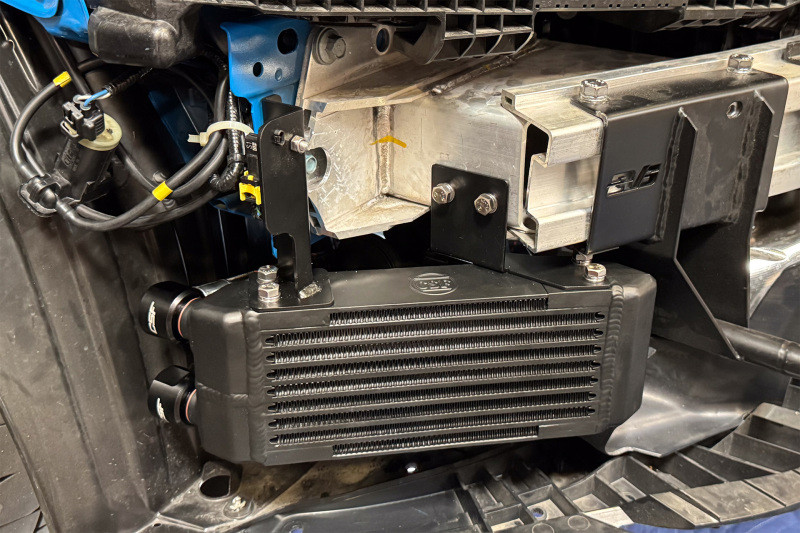 CSF 2023+ Honda Civic Type R FL5 High-Performance Dual Engine Oil Cooler Kit - 8343 Photo - Mounted