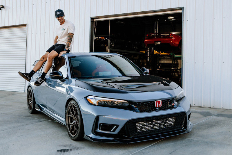 CSF 2023+ Honda Civic Type R FL5 High-Performance Dual Engine Oil Cooler Kit - 8343 Photo - lifestyle view