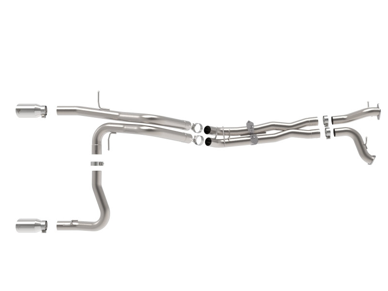 aFe 22-26 Ford Bronco V6 3.0L (tt) Vulcan Series 3in 304SS Cat-Back Exhaust System w/ Polished Tips - 49-33154-P Photo - Unmounted