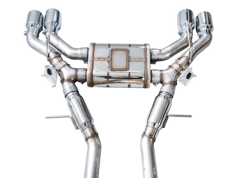 AWE Tuning 22-26 Cadillac CT5-V Blackwing SwitchPath Exhaust - Chrome Silver Tips - 3025-42562 Photo - out of package