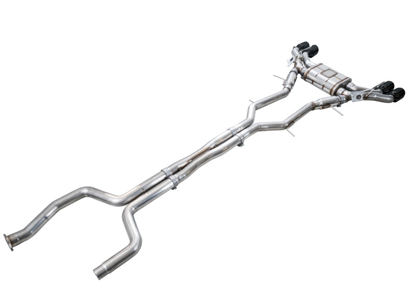 AWE Tuning 22-26 Cadillac CT5-V Blackwing SwitchPath Exhaust - Diamond Black Tips - 3025-43562 Photo - out of package
