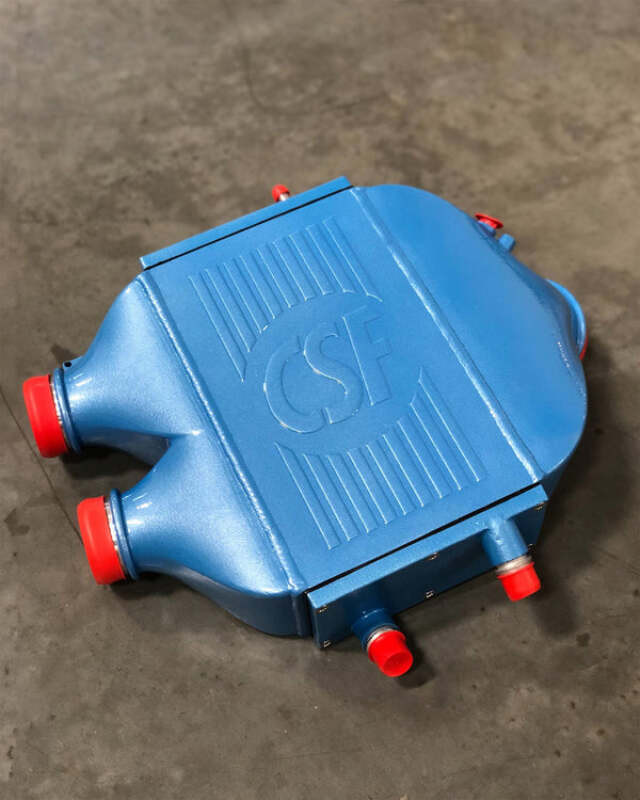 CSF 2014+ BMW M3/M4 (F8X) Top Mount Charge-Air-Cooler - Blue Jeans - 8082BJ User 1