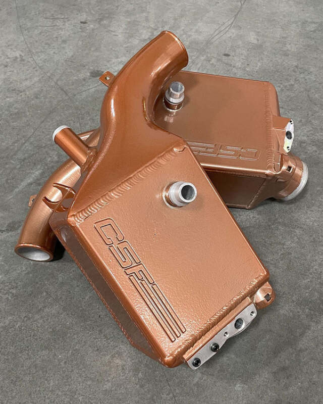 CSF 16-21 BMW M5 (F90) / 17-21 BMW M8 (F91/F92/F93) Twin Charge-Air-Cooler Set - Vintage Rose Gold - 8178VRG User 1