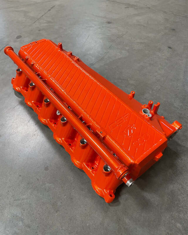 CSF Toyota A90/A91 Supra/ BMW G-Series B58 Charge-Air Cooler Manifold - Tangerine Twist Sparkle - 8200TTS Photo - Primary