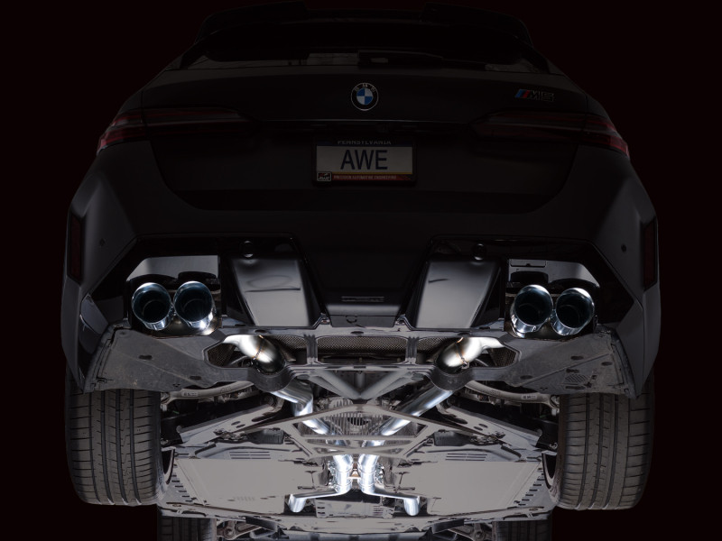 AWE Tuning BMW G90/G99 M5 Touring Edition Cat-Back Exhaust - Chrome Silver Tips - 3015-42790 Photo - Mounted