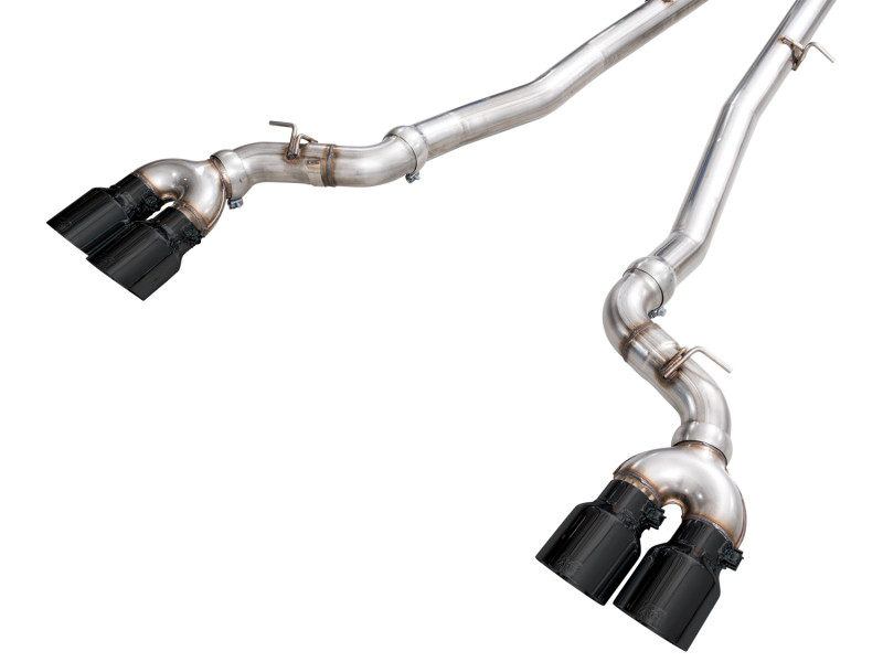 AWE Tuning BMW G90/G99 M5 Track Edition Cat-Back Exhaust - Diamond Black Tips - 3020-43790 Photo - out of package