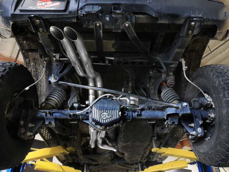 aFe Vulcan Series 3in Stainless Steel Cat-Back Hi-Tuck Exhaust Ford Bronco Raptor 22-26 V6-3.0L (tt) - 49-33153 Photo - Mounted