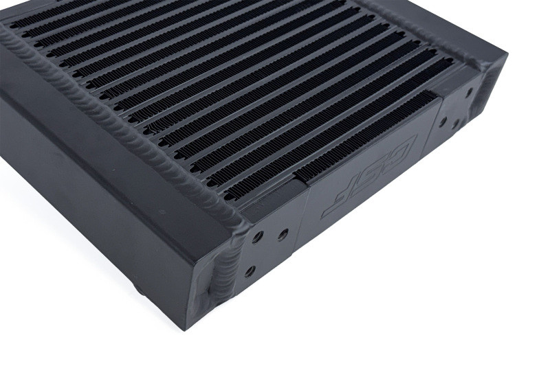 CSF Universal Large Single-Pass Oil Cooler - M22 x 1.5 - 12in L x 9.33in H x 2.16in W - 8371 Photo - Close Up