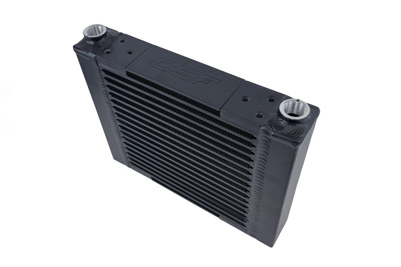 CSF Universal Large Single-Pass Oil Cooler - M22 x 1.5 - 12in L x 9.33in H x 2.16in W - 8371 Photo - out of package
