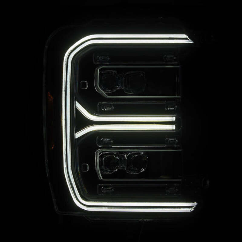 AlphaRex 23-26 Ford F-250 SD NOVA LED Proj Headlights Blk w/Activ Light/Seq Signal/Switchback - 880895 Photo - Primary