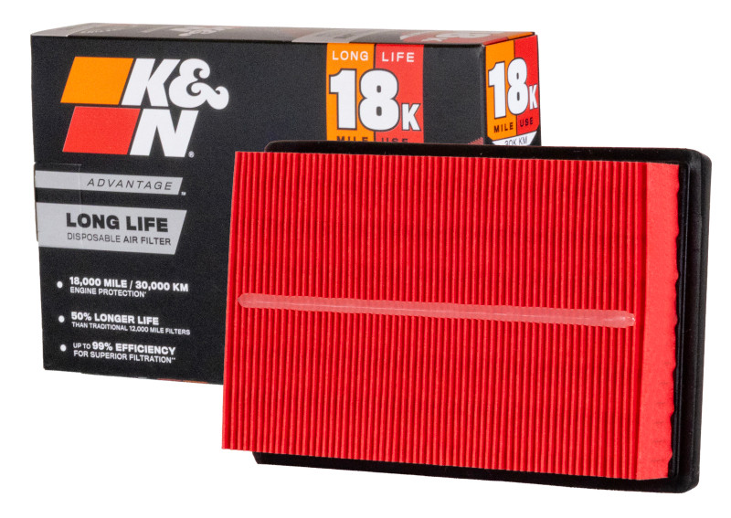 K&N Advantage Air Filter 18K Miles Toyota Prius C L4-1.5L F/I 12-26 - KNA-2485 Photo - out of package