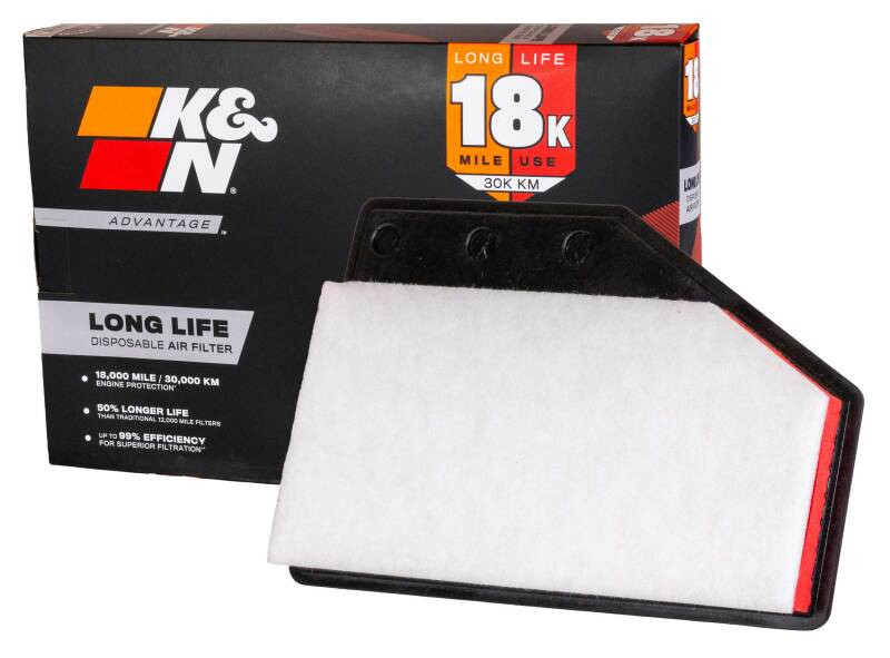 K&N Advantage Air Filter 18K Miles Chevrolet Malibu L4-1.5L F/I 16-25 - KNA-5049 Photo - out of package