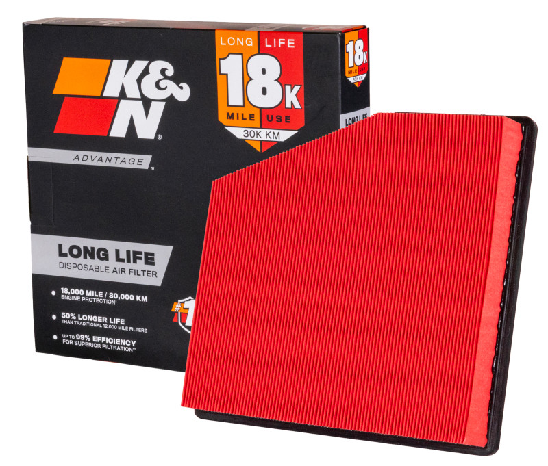 K&N Advantage Air Filter 18K Miles Chrysler Pacifica V6-3.6L F/I 17-26 - KNA-5061 Photo - out of package