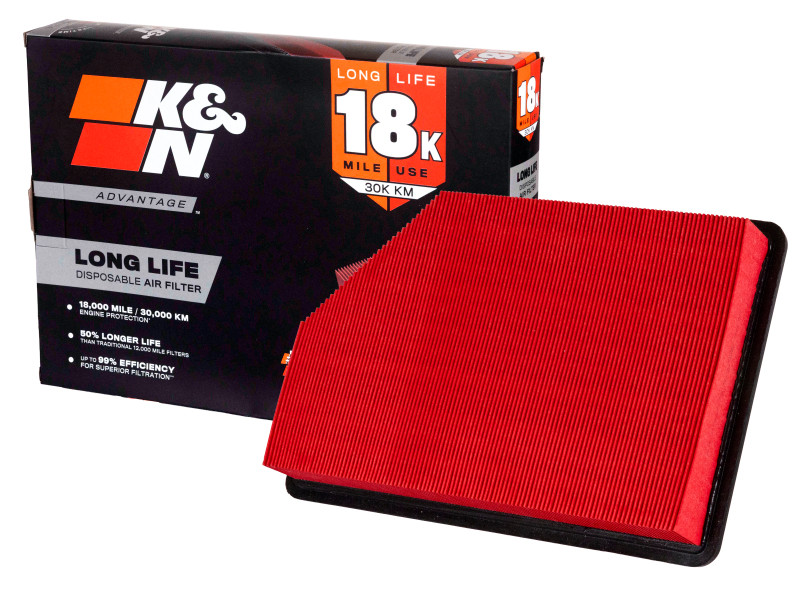K&N Advantage Air Filter 18K Miles Chevrolet Silverado 2500/3500 V8-6.6L Dsl 20-26 - KNA-5098 Photo - out of package