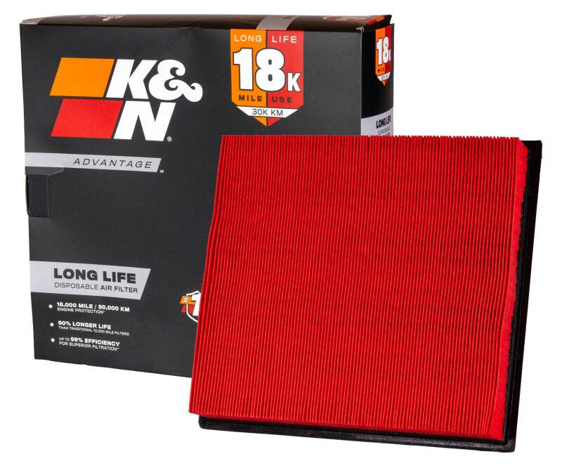 K&N Advantage Air Filter 18K Miles Ford F250 Super Duty V8-6.7L Dsl 20-26 - KNA-5100 Photo - out of package