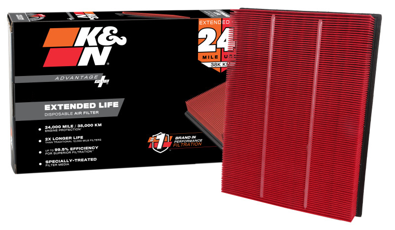 K&N Advantage Plus Air Filter 24K Miles Ford Focus Iv L3-1.0L F/I 2018 - KNX-3131 Photo - out of package