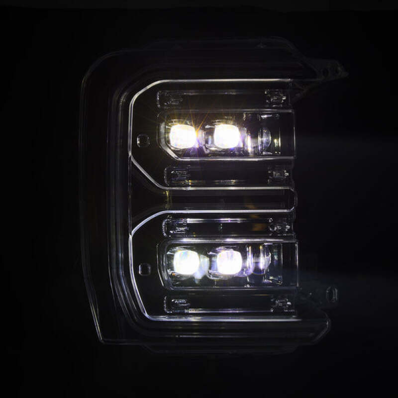 AlphaRex 23-26 Ford F-250 SD NOVA LED Proj Headlights Alpha Blk w/Activ Light/Seq Signal/Switchback - 880894 Photo - Primary